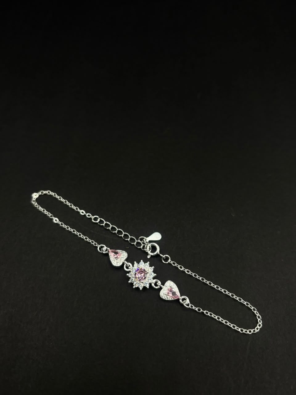 Pulsera Sol y Corazón · Plata 925