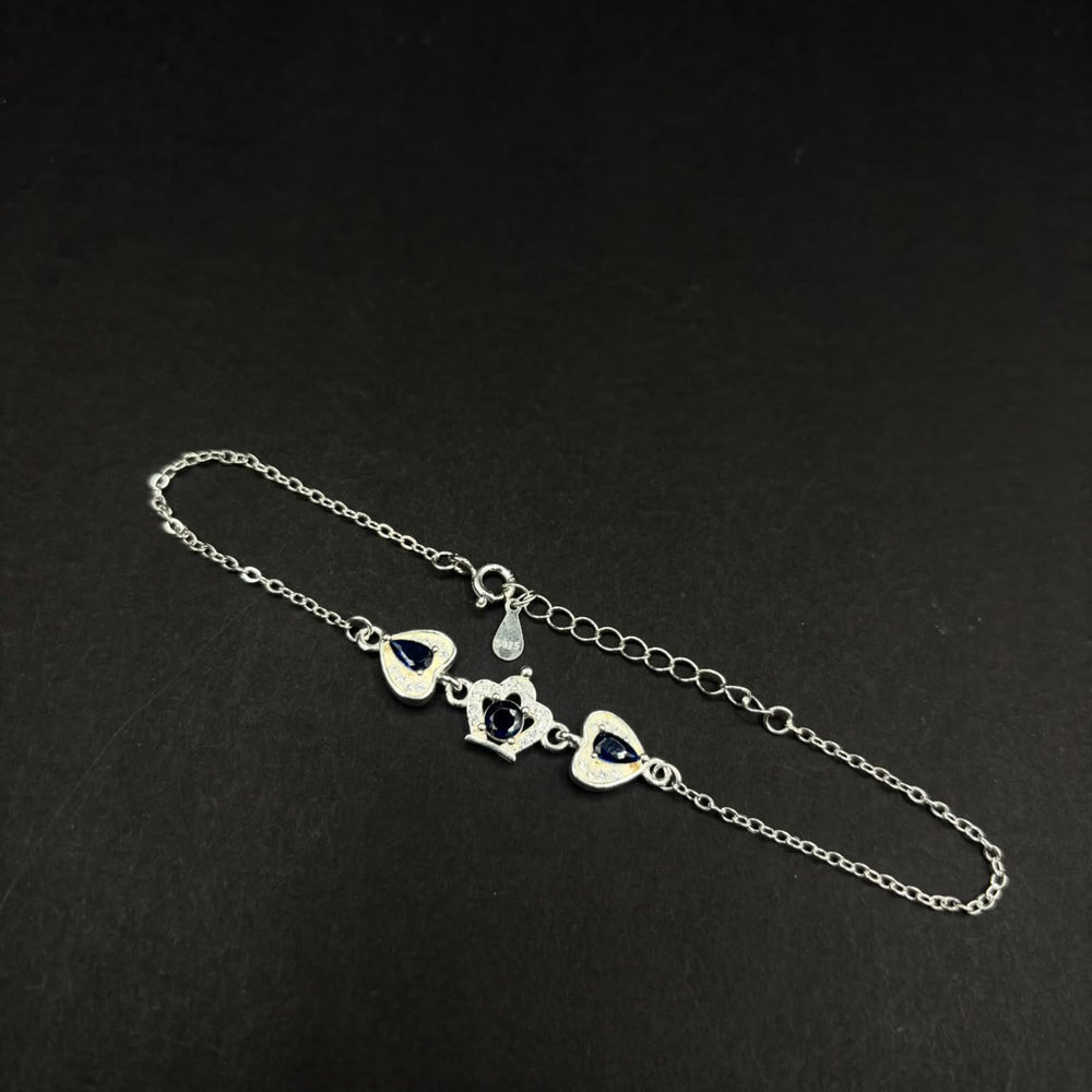 Pulsera Corazones y Estrella · Plata 925