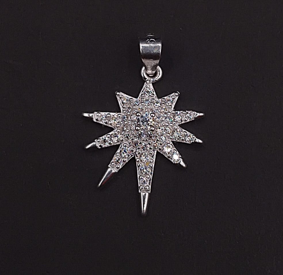 Dije Estrella Polar · Plata 925 con circones