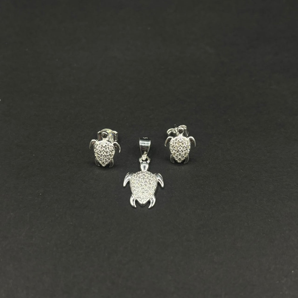 Set Tortuga Marina · Plata 925, topos y dije