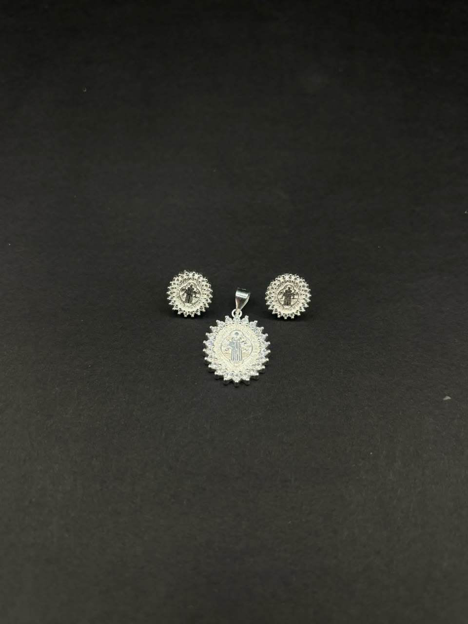 Set San Benito · Plata 925, topos y dije