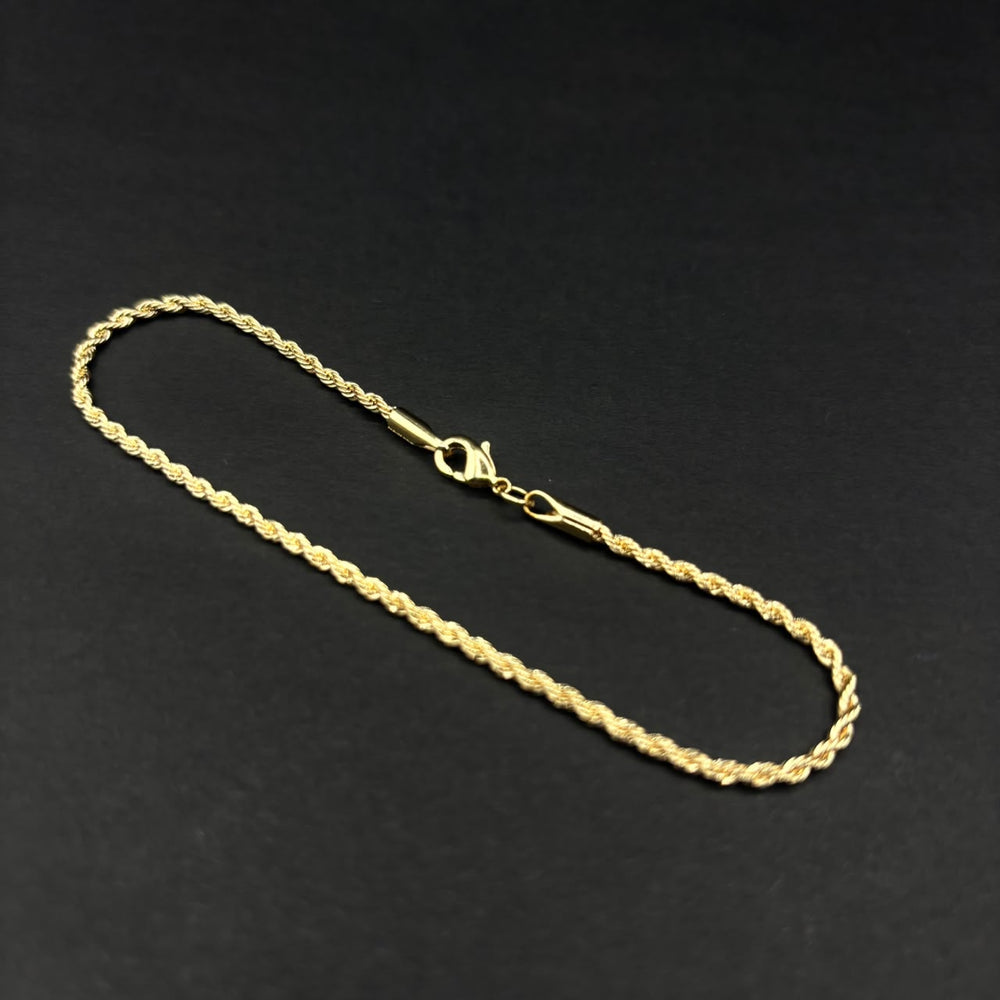 Pulsera Lazo Sevilla · Oro laminado, 21 cm · 1,9 mm