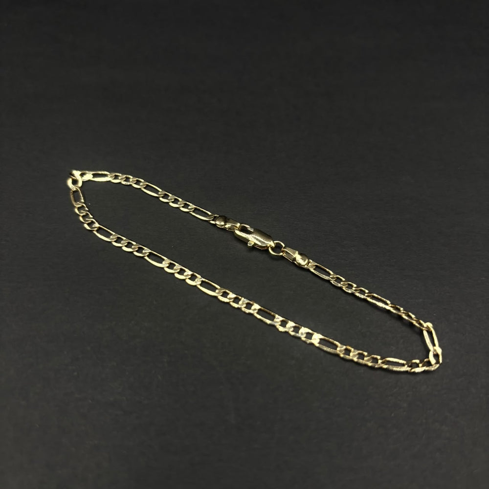 Pulsera Fígaro Roma · Oro laminado, 2,3 mm