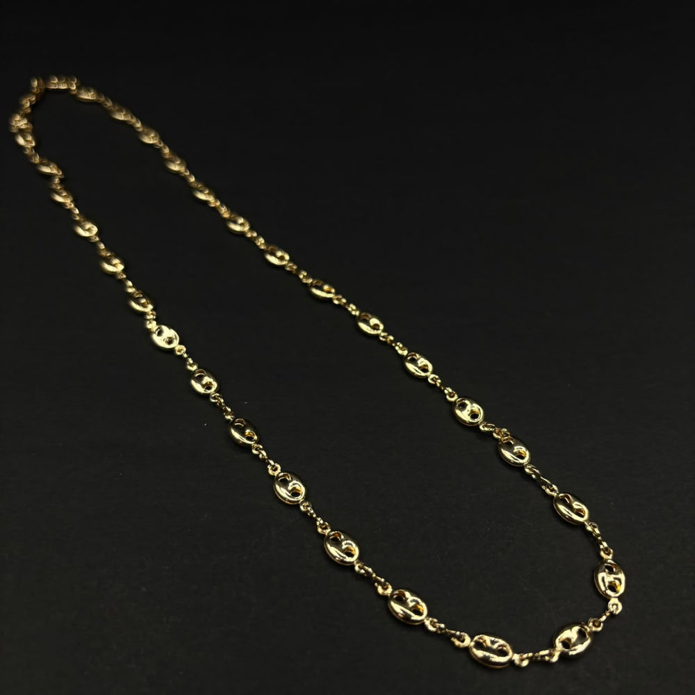 Cadena Marinera Rústica · Oro laminado, 45 cm · 5,5 mm