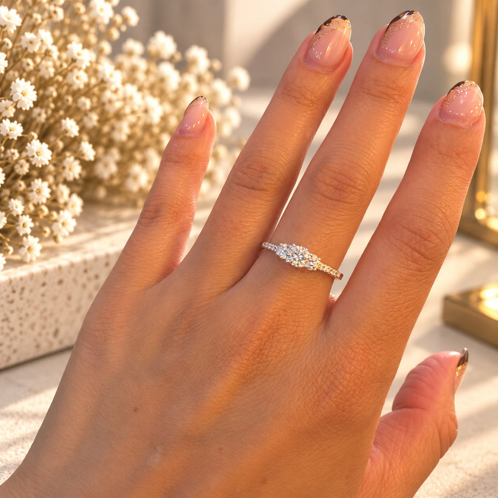 Anillo Hoja de Luz · Plata 925