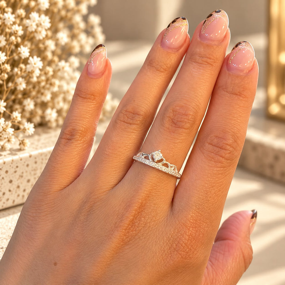 Anillo Corona Isabella · Plata 925