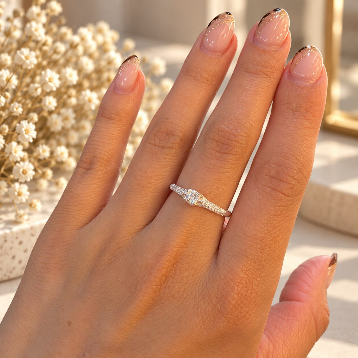 Anillo Ola Fina · Plata 925