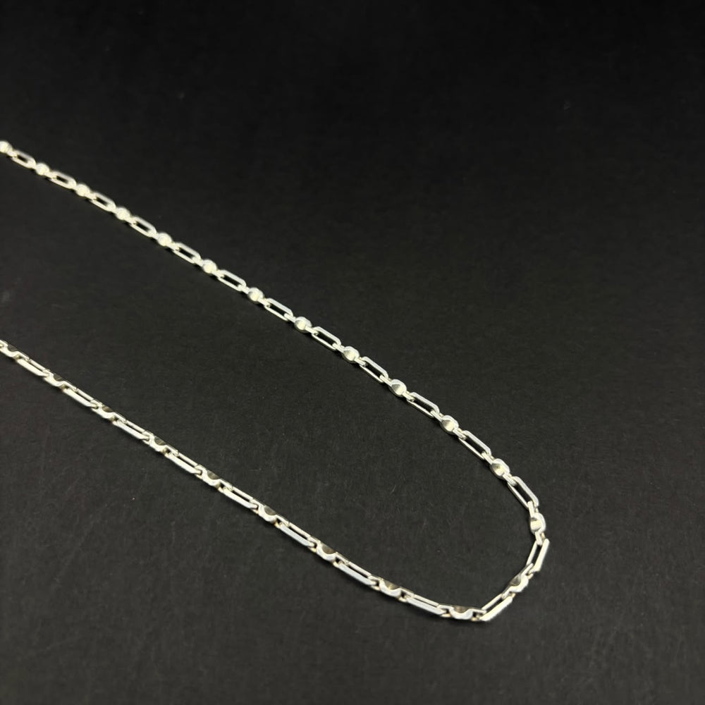 Cadena Rústica Andina Fina · Plata 925, 50 cm · 1,5 mm