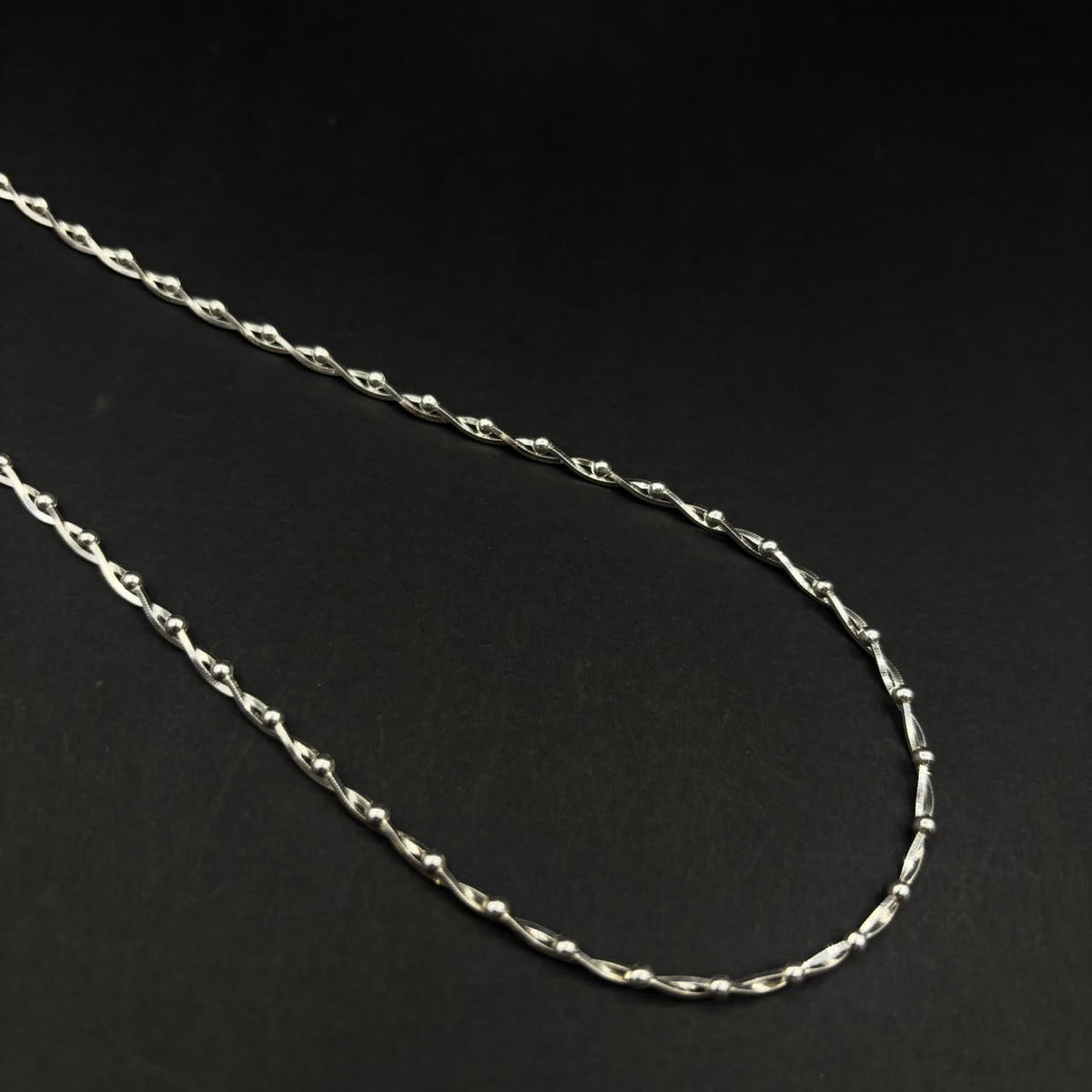 Cadena Rústica Andina · Plata 925, 45 cm · 3,1 mm