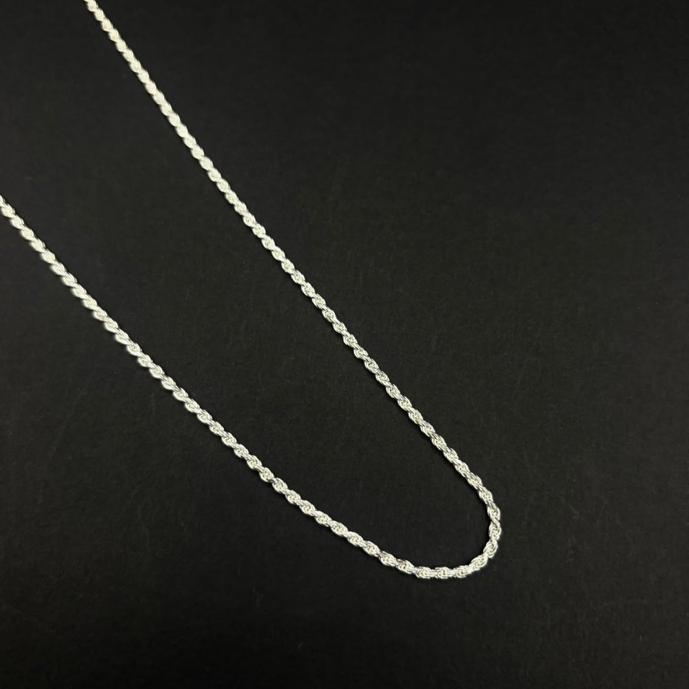 Cadena Lazo Sevilla · Plata 925, 50 cm
