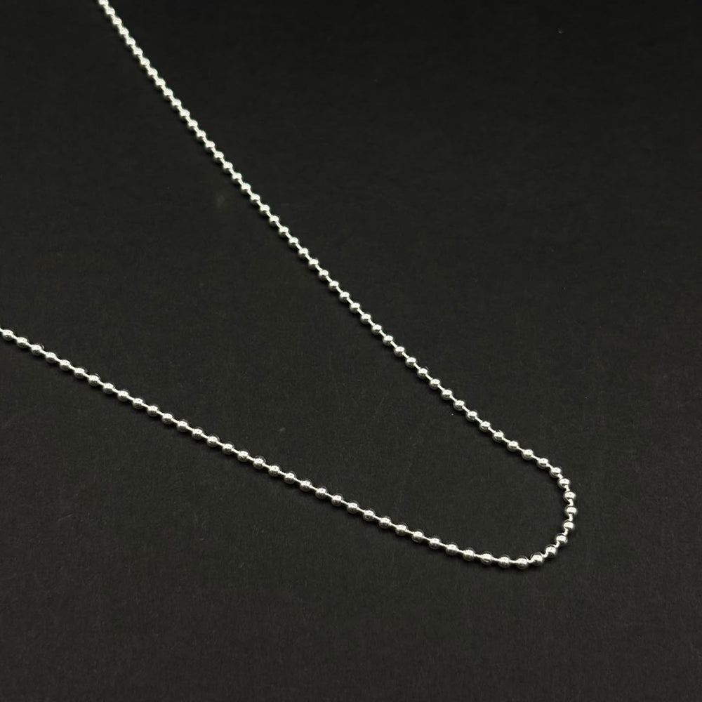 Cadena Militar Lisa Valor · Plata 925, 45 cm