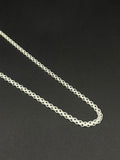 Cadena Chinesca Seda un carril · Plata 925, 60 cm · 2,7 mm