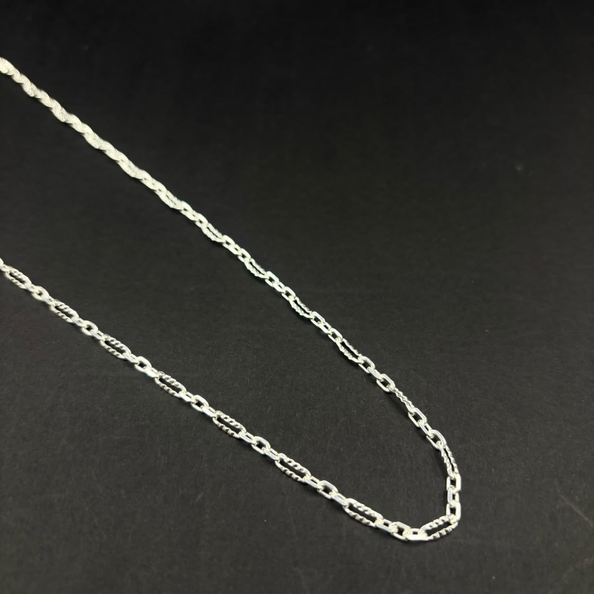 Cadena Rústica Andina · Plata 925, 60 cm · 2,6 mm
