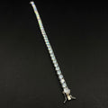 Pulsera Tenis Gala · Plata rodinada, 18 cm · 5,0 mm