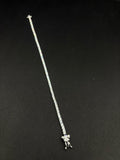Pulsera Tenis Fina · Plata rodinada, 19 cm · 2,6 mm