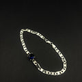 Pulsera Medianoche · Plata 925 con circón azul