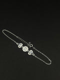 Pulsera Flor Encaje · Plata 925 con circones