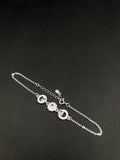 Pulsera Rosa Pastel · Plata 925