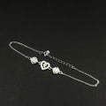 Pulsera Corazón Central · Plata 925