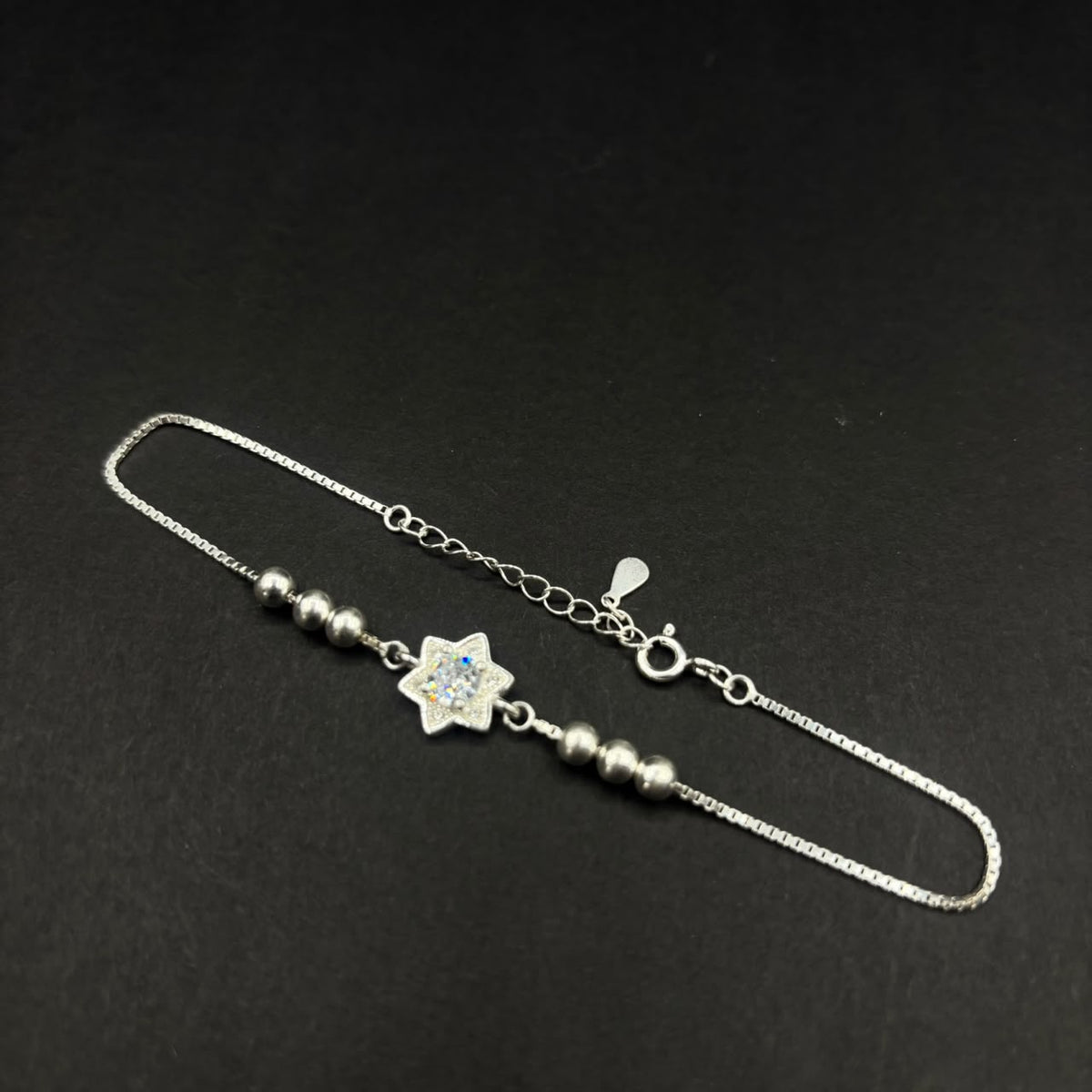 Pulsera Estrella Brillante · Plata 925