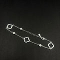Pulsera Trébol Calado · Plata 925