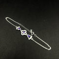 Pulsera Amuleto Violeta · Plata 925