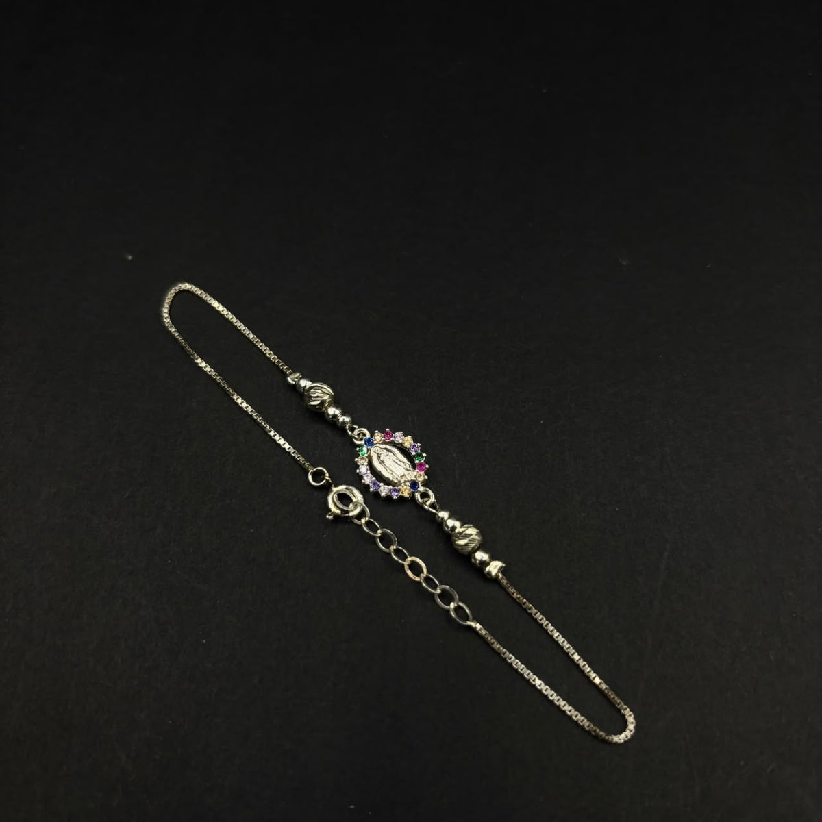 Pulsera Fe · Plata 925, Virgen de Guadalupe