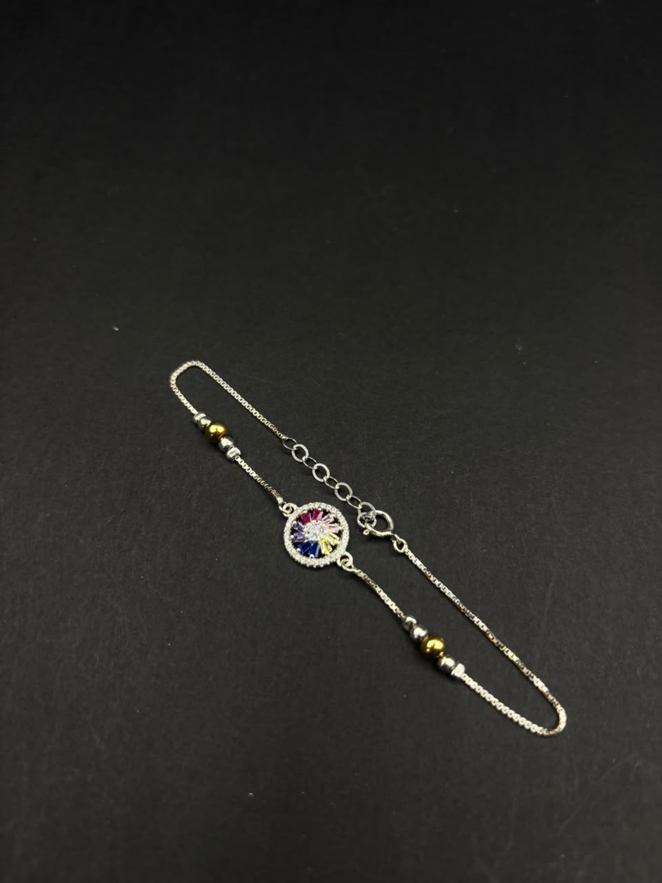 Pulsera Corazón de Colores · Plata 925