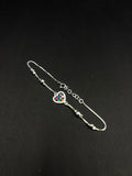Pulsera Corazón Arcoíris · Plata 925