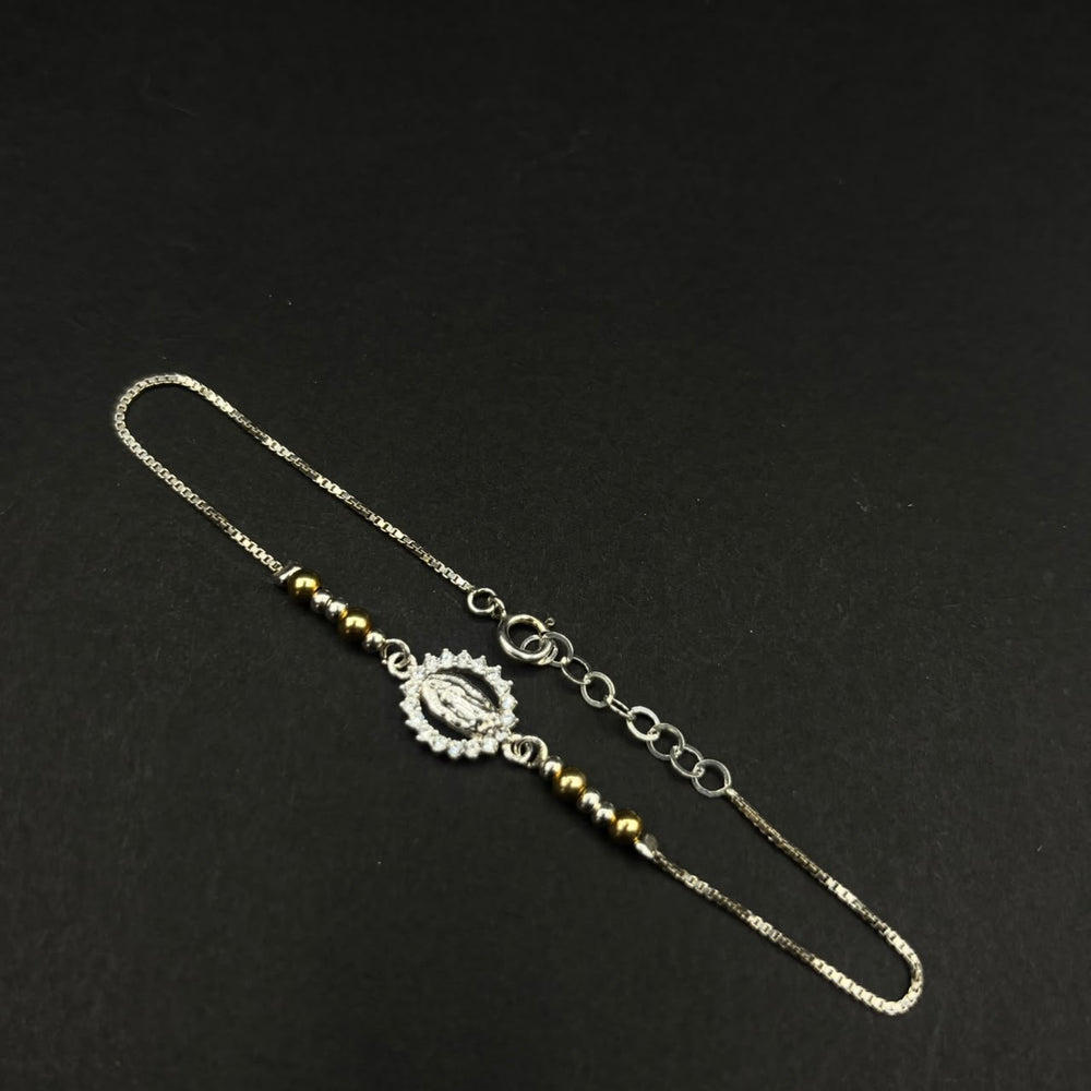 Pulsera Bendición · Plata 925, Virgen de Guadalupe