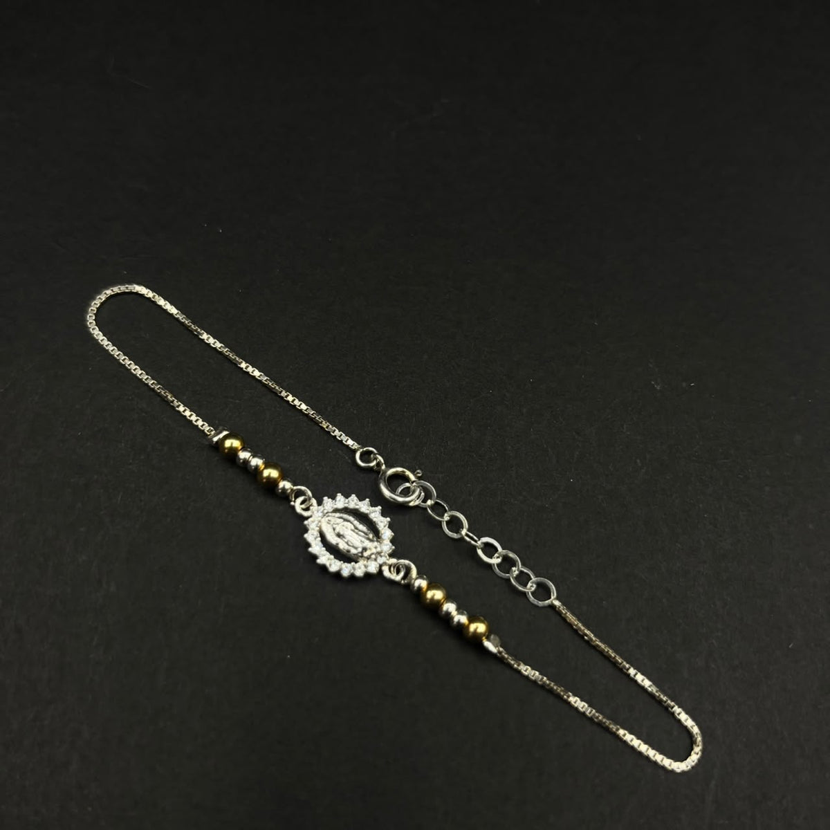 Pulsera Bendición · Plata 925, Virgen de Guadalupe
