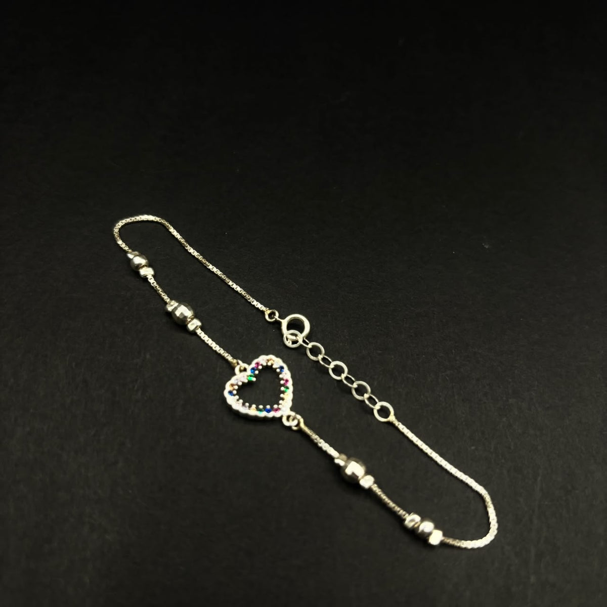 Pulsera Corazón Abierto · Plata 925
