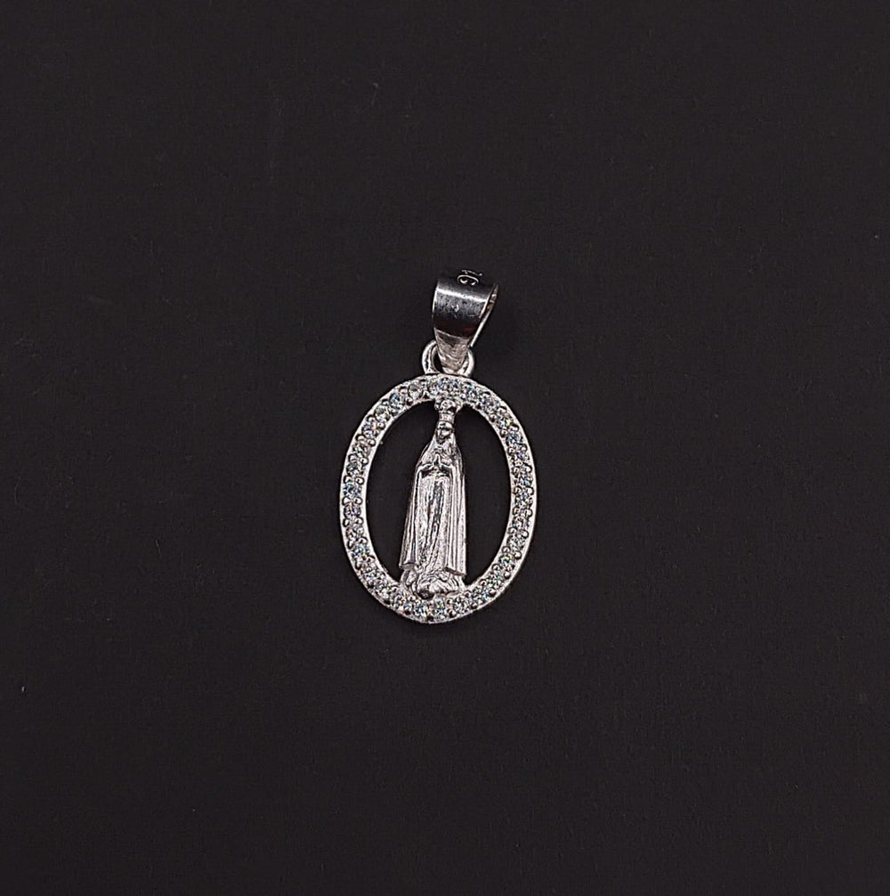 Dije Virgen de Fátima · Plata 925