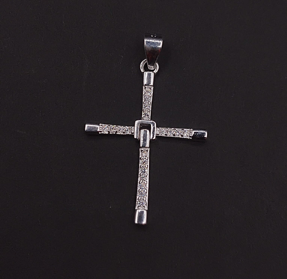 Dije Cruz Moderna · Plata 925