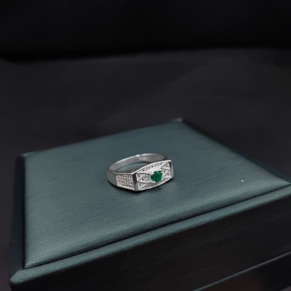 Anillo Ubalá · Plata 925 para hombre con esmeralda natural