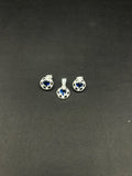 Set Corazón Azul · Plata 925, topos y dije