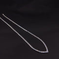 Collar Tenis Gala · Plata rodinada