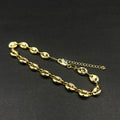 Pulsera Marinera Capri Gruesa · Oro laminado, 22 cm