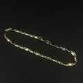 Pulsera Escalera Toledo · Oro laminado, 22 cm · 3,1 mm