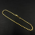 Pulsera Militar Destello · Oro laminado diamantado, 22 cm