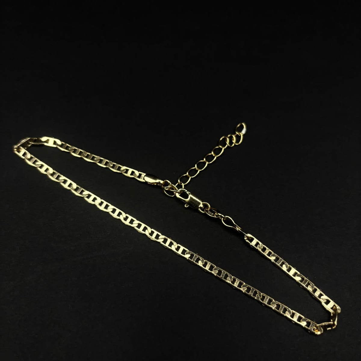 Pulsera Escalera Toledo · Oro laminado, 3,3 mm