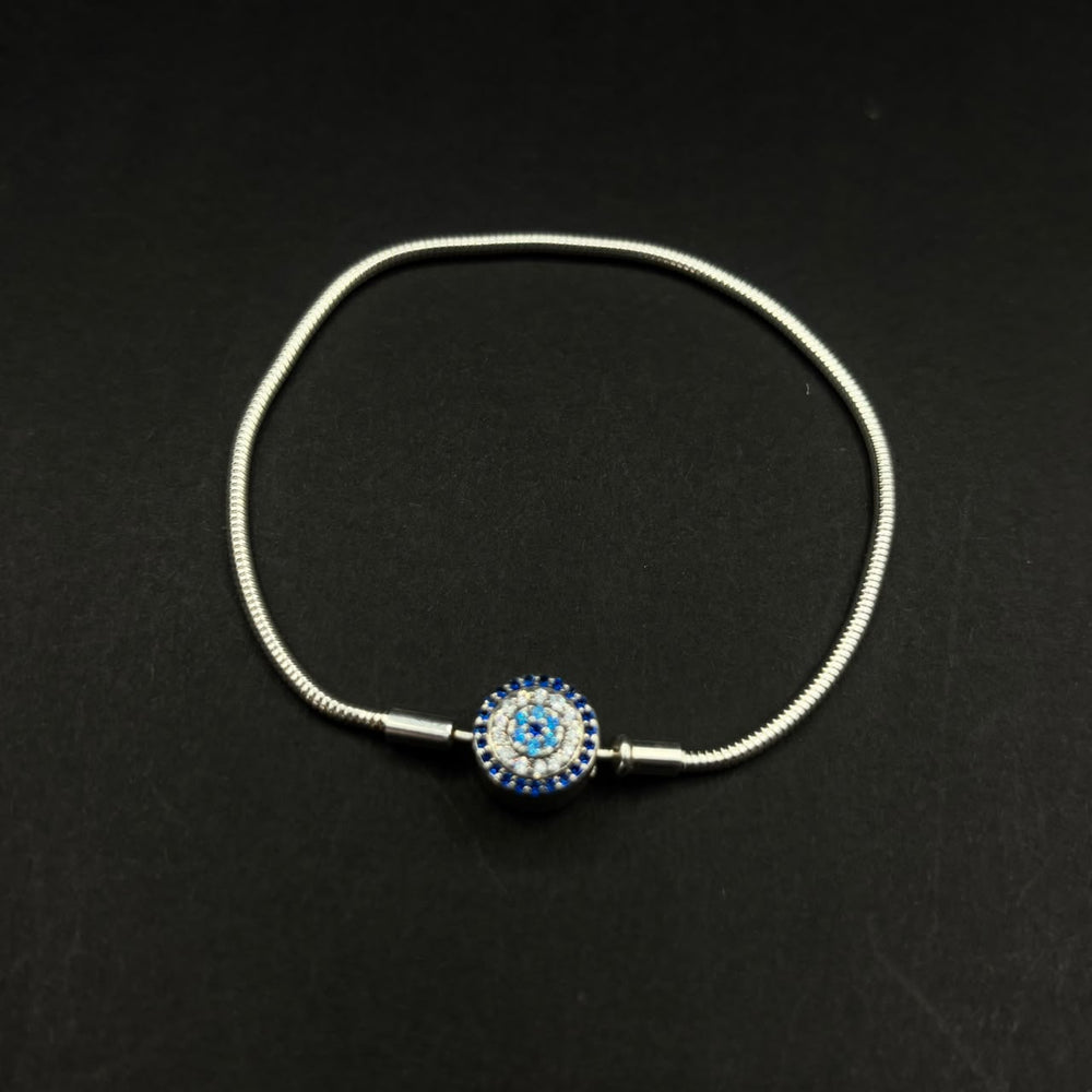 Pulsera Charm Ojo Protector · Plata 925