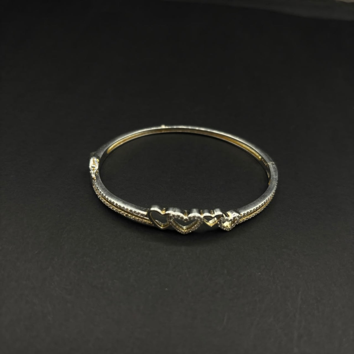 Brazalete Corazones · Plata