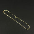 Pulsera Escalera Toledo Fina · Oro laminado, 21 cm · 1,8 mm