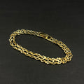 Pulsera Aurora Fina · Oro laminado, 18 cm · 4,3 mm