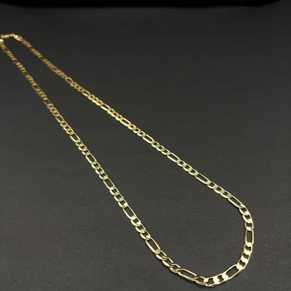 Cadena Fígaro Roma · Oro laminado, 60 cm · 4,5 mm
