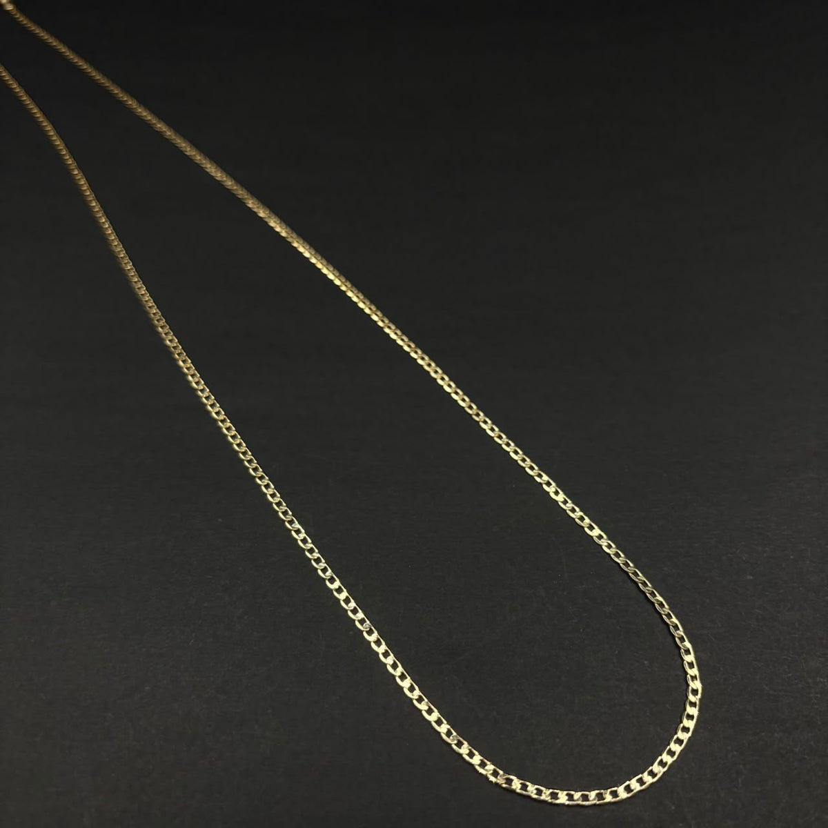Cadena Cubana Habana · Oro laminado, 70 cm · 2,4 mm