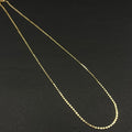 Cadena Militar Plana Valor · Oro laminado, 45 cm · 1,5 mm