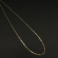 Cadena Rústica Andina Fina · Oro laminado, 50 cm · 1,4 mm