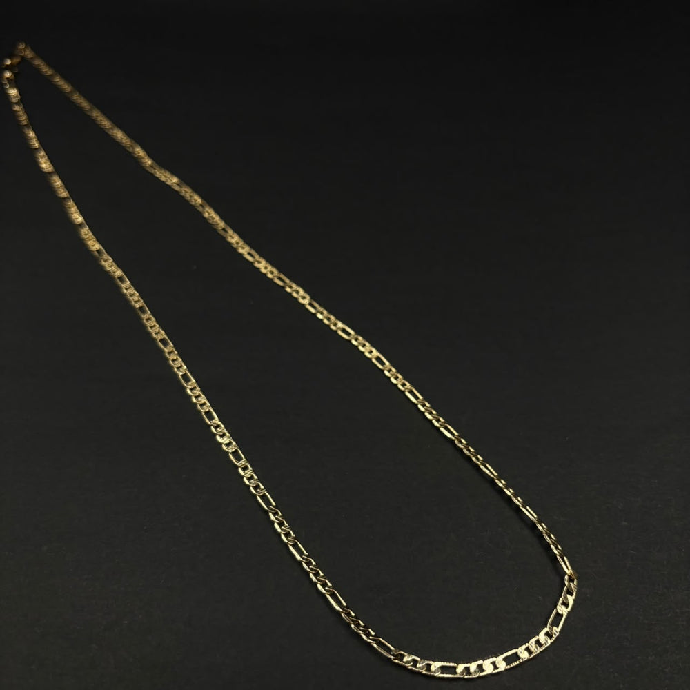 Cadena Fígaro Roma · Oro laminado, 60 cm · 3,3 mm